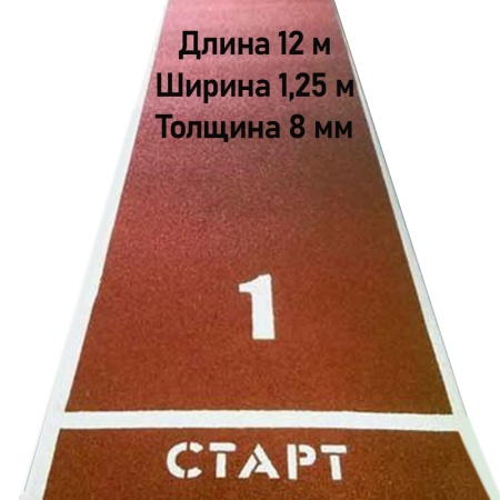 Купить Дорожка для разбега 12 м х 1,25 м. Толщина 8 мм в Спасске 